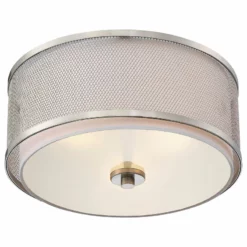 Trade Winds Lighting Trade Winds Fremont 3-Light Flush Mount Ceiling Light In Brushed Nickel -Ceiling Lighting Shop 83d1dcb60112e423 5309 w800 h800 b1 p0