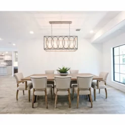 LIGHT CITIZEN Chatrie Large Rectangular Distressed Gray Chandelier, 45" -Ceiling Lighting Shop 83e16ef80d7bc85d 3350 w800 h800 b0 p0