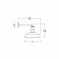 Steel Lighting Co. Modern Farmhouse Barn Light, The Westchester, Matte Black, 11" Straight Arm -Ceiling Lighting Shop 840134620b297b9e 6224 w800 h800 b1 p0