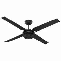 Hunter Fan Company 54" Chronicle Matte Black Ceiling Fan With Wall Control