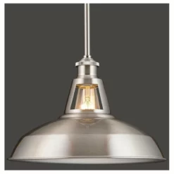 Linea Di Liara Olivera 12" Pendant Light With LED Bulb, Brushed Nickel -Ceiling Lighting Shop 8471b9c40c7f1515 3601 w800 h800 b1 p0