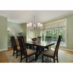 Savoy House Colton 5-Light Chandelier, Satin Nickel -Ceiling Lighting Shop 84a1d2a80b4d1da1 6023 w800 h800 b0 p0