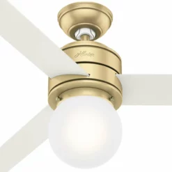 Hunter Fan Company Hunter 52" Allison Modern Brass Ceiling Fan, LED Light And Remote Control -Ceiling Lighting Shop 852146ce0efa63d2 6568 w800 h800 b1 p0