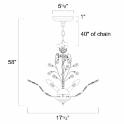 Edvivi Lighting 4-Light Antique Copper Finish Vine And Crystal Chandelier Glam Lighting -Ceiling Lighting Shop 85e18bcb0d6963d4 2880 w800 h800 b0 p0