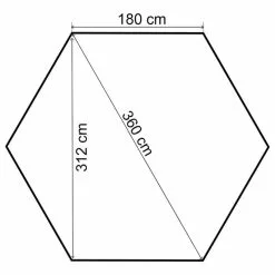 Vida XL International B.V. VidaXL Garden Marquee With Curtains 11' 9"x8' 8" Pavilion Tent Gazebo Sunshade -Ceiling Lighting Shop 87f1bd700f17b43b 1829 w800 h800 b1 p0