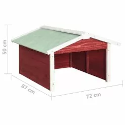 Vida XL International B.V. VidaXL Solid Firwood Robotic Lawn Mower Garage Red And White Mower Shed Cover -Ceiling Lighting Shop 8861304f024a95ee 8725 w800 h800 b1 p0
