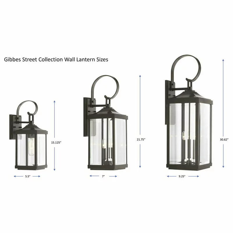 Progress Lighting Gibbes Street Collection Three-Light Large Wall-Lantern 7 Progress Lighting Gibbes Street Collection Three-Light Large Wall-Lantern - Image 7