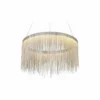Morsale.com Cadena Stainless Steel Chain Tassel Chandelier, Diameter 24"
