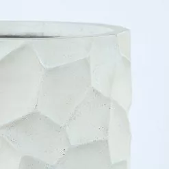 LuxenHome White MgO 22.4in. H White Geometric Pattern Round Tall Planter -Ceiling Lighting Shop 8931cf450ca3529b 5596 w800 h800 b0 p0
