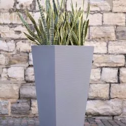 Veradek Pro Series Column Grooved Planter, 40", Gray -Ceiling Lighting Shop 89615bb10d88d007 8773 w800 h800 b0 p0