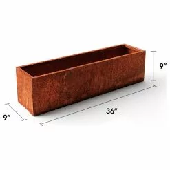 Veradek Metallic Series Corten Steel Window Box Planter, 36" 13 Veradek Metallic Series Corten Steel Window Box Planter, 36" -Ceiling Lighting Shop 8a21079e0fa562d6 9349 w800 h800 b1 p0
