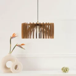 Sertao Shop Modern 1-Light Pendant 20" Diameter Smooth Wood Finish, Original -Ceiling Lighting Shop 8aa1802a005cd5ca 9151 w800 h800 b0 p0