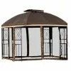 VidaDeals Outdoor 10'x10" Gazebo - Brown