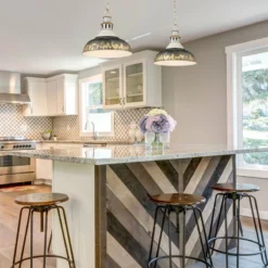 Golden Lighting Kinsley Large Pendant, Aged Galvanized Steel With Antique Black Iron Shade -Ceiling Lighting Shop 8e118d8f01730def 5126 w800 h800 b0 p0