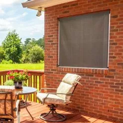 Keystone Fabrics Cordless Outdoor Sun Shade, Quartz, 84" W X 72" L -Ceiling Lighting Shop 8f51bdbd0e74a6ec 3489 w800 h800 b0 p0