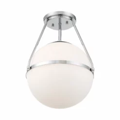 Helmsman Lighting Works 1-Light Semi-Flush Mount, Chrome 8 Helmsman Lighting Works 1-Light Semi-Flush Mount, Chrome -Ceiling Lighting Shop 8f91d0100aa17fb5 6715 w800 h800 b1 p0