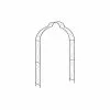 Vida XL International B.V. VidaXL Garden Arch Black Iron Trellis Outdoor Home Rose Archway Arbor Pergola