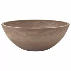Arcadia Garden Products Garden Bowl, Taupe, Large