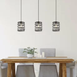 LNC Lighting LNC Mocha 1-Light Farmhouse Antique Black Cylinder Mini Pendant Lighting 9.5"H -Ceiling Lighting Shop 90b152d303789633 7003 w800 h800 b0 p0
