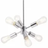 Linea Di Liara Stella Chandelier With Bulb, Polished Chrome