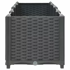 Vida XL International B.V. VidaXL Raised Bed 63" Polypropylene Outdoor Garden Planter Flower Box Pot -Ceiling Lighting Shop 93918587026009c2 5441 w800 h800 b1 p0