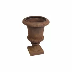 LuxenHome Classic Bronze Urn Planter
