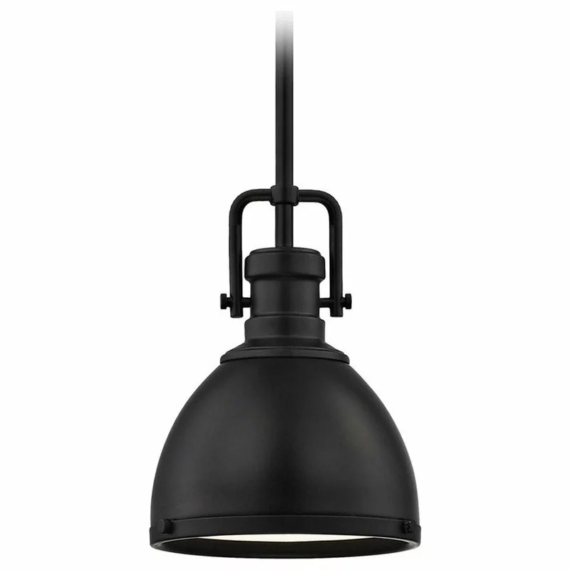 Destination Lighting Farmhouse Industrial Black Mini-Pendant 7.38-Inch Wide 1 Destination Lighting Farmhouse Industrial Black Mini-Pendant 7.38-Inch Wide
