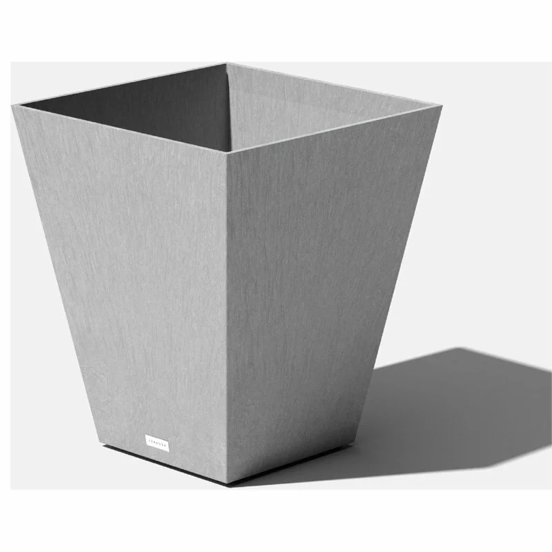 Veradek Nobleton Square Planter, Charcoal, 22" 3 Veradek Nobleton Square Planter, Charcoal, 22" - Image 3