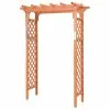 Costway Arbor Over 7FT High Wooden Garden Arch Trellis Pergola Outdoor Plant