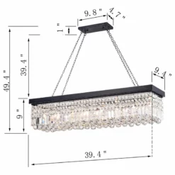 Greenville Signature Laertes 8-Light Black Crystal Chandelier -Ceiling Lighting Shop 9781843c0293c1ed 0917 w800 h800 b1 p0