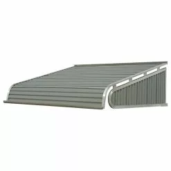 NuImage Awnings 1500 Series Aluminum Door Canopy 60"x42" Projection, Graystone