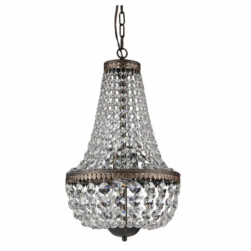 Edvivi Lighting 6-Light Antique Bronze Empire Crystal Chandelier Glam Lighting 1 Edvivi Lighting 6-Light Antique Bronze Empire Crystal Chandelier Glam Lighting