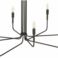 Light Society Eduardo 8-Light Chandelier, Black -Ceiling Lighting Shop 98616d5f0f93ff59 5722 w800 h800 b1 p0