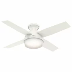 Hunter Fan Company 44" Dempsey Low Profile Ceiling Fan With Light + Remote, Fr