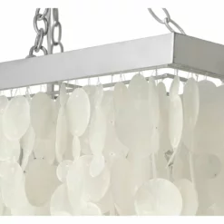 KOUBOO Rectangular Rain Drop Capiz Seashell Chandelier, Natural White -Ceiling Lighting Shop 98e11bbc040a008f 5809 w800 h800 b0 p0