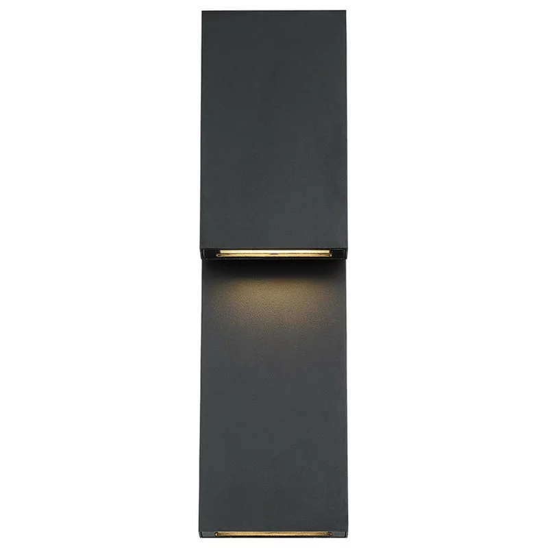 Modern Forms Double Down LED Outdoor Wall Sconce In Black 3 Modern Forms Double Down LED Outdoor Wall Sconce In Black - Image 3