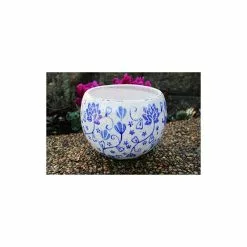U.S. Sourcing Inc./Goodman And Wife Old World Hand-Pressed Blue And White Floral Pattern Ceramic Round Garden Pot, F 6 U.S. Sourcing Inc./Goodman And Wife Old World Hand-Pressed Blue And White Floral Pattern Ceramic Round Garden Pot, F -Ceiling Lighting Shop 99319d5400abc26a 9435 w800 h800 b0 p0