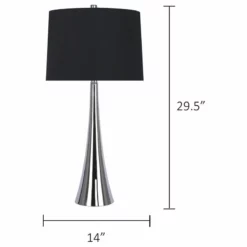 Lumisource 29.5" Polished Nickel Mirrored Metal Table Lamp, Set Of 2 -Ceiling Lighting Shop 9961018e027d107c 9879 w800 h800 b1 p0