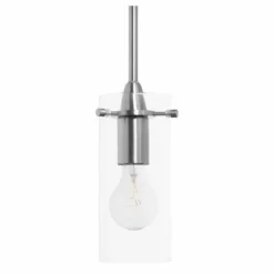 Linea Di Liara Effimero 1-Light Stem Hung Pendant Lamp, Brushed Nickel