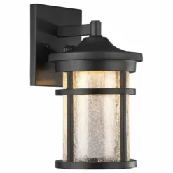 CHLOE Lighting, Inc. Frontier Transitional LED Textured Outdoor Wall Sconce, Black, 11" Height