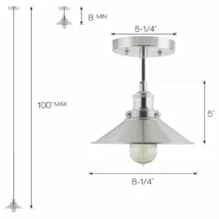 Linea Di Liara Andante Industrial Factory Pendant With LED Bulb, Brushed Nickel -Ceiling Lighting Shop 9a316a820a0c9436 3815 w800 h800 b1 p0
