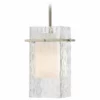 Destination Lighting Satin Nickel Mini-Pendant Light With Water Glass