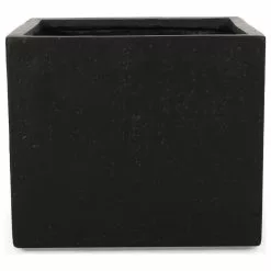 GDFStudio Felipe Outdoor Cast Stone Square Planter, Black, Large -Ceiling Lighting Shop 9ac122dc0f9057a3 7589 w800 h800 b1 p0