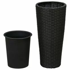 Balkene Home Noah Round Wicker Planter 2-piece Set In Black -Ceiling Lighting Shop 9ad1d7ae00a29d0f 3599 w800 h800 b1 p0