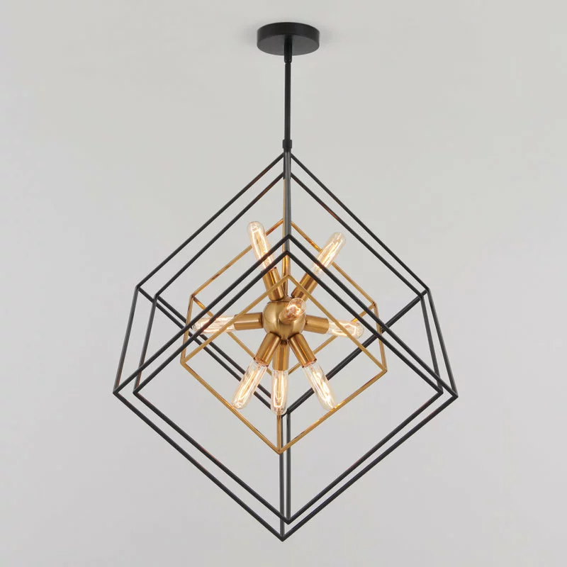 Artika Imperium 9-light Chandelier, Black & Gold 3 Artika Imperium 9-light Chandelier, Black & Gold - Image 3