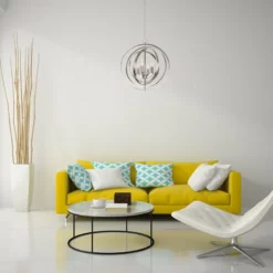 Kira Home Orbits 21" 4-Light Modern Sphere/Orb Chandelier, Brushed Nickel Finish -Ceiling Lighting Shop 9b81f6f000de4a29 8687 w800 h800 b0 p0