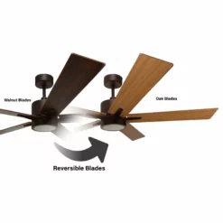 Vivio Lighting 5-Blade 52" Modern Rubbed Bronze Ceiling Fan W/LED + Wall Control 6 Vivio Lighting 5-Blade 52" Modern Rubbed Bronze Ceiling Fan W/LED + Wall Control -Ceiling Lighting Shop 9c41985d0f23283b 4249 w800 h800 b1 p0