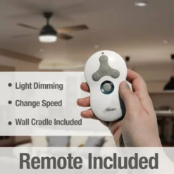 Hunter Fan Company 52" Dempsey Damp Matte Black Ceiling Fan With Light/Remote -Ceiling Lighting Shop 9d61a68d0f8fe1f0 6953 w800 h800 b0 p0