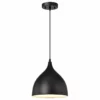CHLOE Lighting, Inc. CHLOE Lighting WALTER Industrial 1-Light Textured Black Mini Pendant