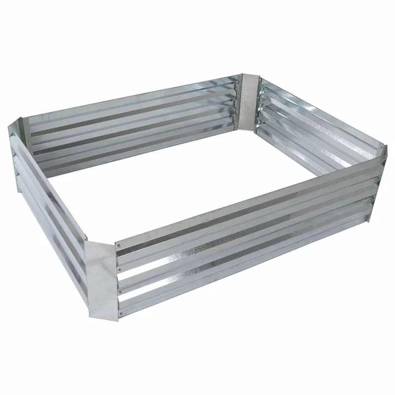 Pure Garden Raised Garden Bed Kit With Adjustable Galvanized Iron 35.5"Lx47.5"Wx12"H 1 Pure Garden Raised Garden Bed Kit With Adjustable Galvanized Iron 35.5"Lx47.5"Wx12"H